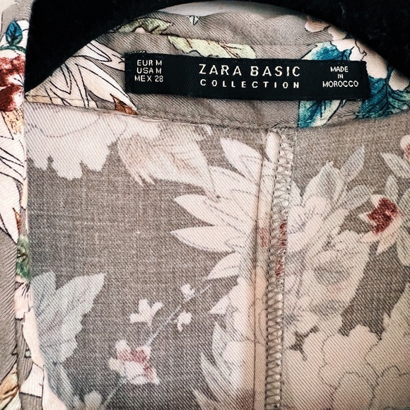 SOLD - ZARA Floral Shirt Dress - Picture 7 of 9